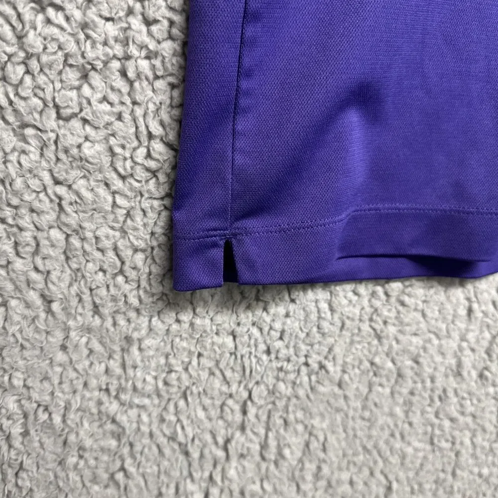 Nike Dri Fit Golf Polo Shirt Mens XL  Purple Embroidered Swoosh Logo